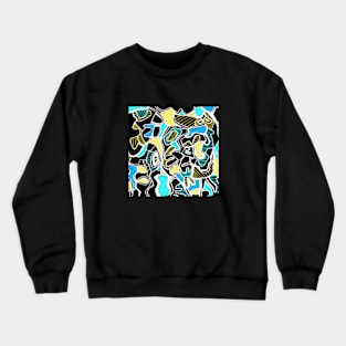 DUBUFFETESQUE - Illustration in the style of Dubuffet Crewneck Sweatshirt